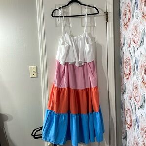 Time and Tru XXL never worn but not tag tiered midi with pockets